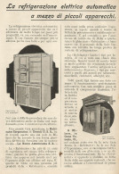 Frigoriferi Kelvinator - Pubblicità 1929 - Advertising - Advertising