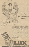Il LUX Lava I Vostri Indumenti - Pubblicità 1924 - Advertising - Publicités