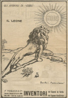 Gli Animali Di GIBBS - Il Leone - Pubblicità 1924 - Advertising - Publicidad
