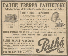 Pathè  Frères Pathèfono - Pubblicità 1924 - Advertising - Publicités