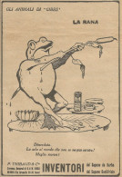 Gli Animali Di GIBBS - La Rana - Pubblicità 1924 - Advertising - Publicidad