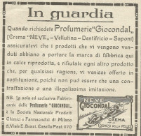 Profumerie Giocondal - Pubblicità 1924 - Advertising - Publicidad