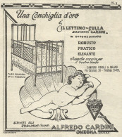 Lettino Culla Alfredo Cardini - Omegna - Pubblicità 1924 - Advertising - Publicités