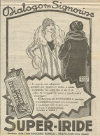 Super-Iride Arancio - Dialogo Tra Signorine - Pubblicità 1925 - Advertis. - Advertising