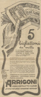 Estratto Di Carne ARRIGONI - Bigliettoni Da Mille_Pubblicità 1926 - Adv. - Publicidad