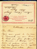 SWEDEN BELGIUM ROUND TRIP ANSWER TROLLHATTAN  1911 HUY  REPLY HUY 21.08.1911 TO STOCKHOLM - Enteros Postales