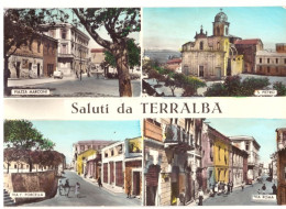 1961 SALUTI DA TERRALBA (ORISTANO) VEDUTINE - Oristano