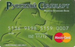 RUSSIA - Russian Standard Bank MasterCard, 09/10, Used - Cartes De Crédit (expiration Min. 10 Ans)