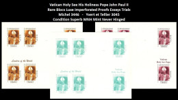 1999 USA UN World Leaders Millennium Summit - Italy Vatican Holy See His Holiness Pope John Paul II - Rare Set MNH - Other & Unclassified