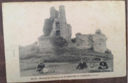 Cpa 24 Dordogne, Anmée, Ruines Du Château De St Méard De Gurçon, éd O.D.P, Non écrite - Andere & Zonder Classificatie