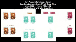 1999 USA UN World Leaders Millennium Summit - Italy President Carlo Azeglio Ciampi - Rare Set MNH - Autres & Non Classés