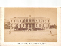 MONACO 1870/80 - Photo Originale CDV La Façade Du Casino - Antiche (ante 1900)