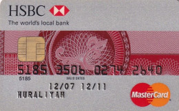 INDONESIA - HSBC Bank MasterCard, Used - Tarjetas De Crédito (caducidad Min 10 Años)