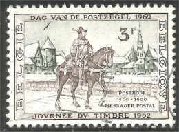 CH-6 Belgique Stamp Day 1962 Cheval Horse Pferd Caballo Cavallo Paard - Cavalli