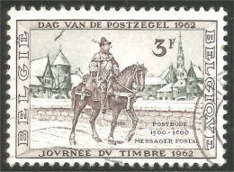 CH-5 Belgique Journée Timbre 1962 Cheval Horse Pferd Caballo Cavallo Paard - Chevaux