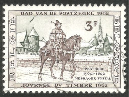 CH-9 Belgique Stamp Day 1962 Cheval Horse Pferd Caballo Cavallo Paard - Paarden