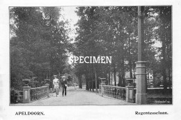 Prent - Regentesselaan - Apeldoorn  - 8.5x12.5 Cm - Apeldoorn