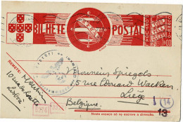 Bilhete Postal Entier Postal Avec Censure Circulée En 1942 - Brieven En Documenten