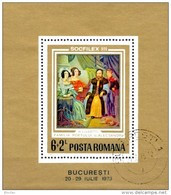 Socphilex 1973 Rumänien Block 106 O 6€ Gemälde Kunst Hojita Art Bloc Paintings M/s Philatelic EXPO Sheet Bf ROMANIA - Blocchi & Foglietti