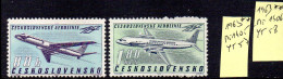 TCHECOSLOVAQUIE  Poste Aérienne N° YT 57 Et 58 Mi 1405 Et 1406 Neufs Sans Charnière - Luftpost
