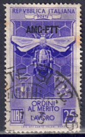 Italien / Triest Zone A - 1953 - Orden Der Arbeit, Nr. 199, Gestempelt / Used - Oblitérés