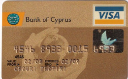CYPRUS - Bank Of Cyprus Gold Visa, 05/01, Used - Geldkarten (Ablauf Min. 10 Jahre)