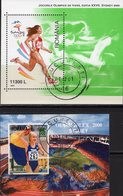 Olympiade Sydney 2000 Rumänien Blöcke 314+315 O 6€ Laufen Bloque Hoja Philatelic Blocs Sprint Ss Sport Sheets Bf Romania - Blocks & Sheetlets