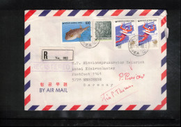 South Korea 1990 Interesting Airmail Registered Letter - Korea (Zuid)