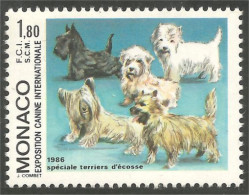 DG-46a Monaco Scott Terrier Ecosse Chien Dog Hund Cane Hond Perro MNH ** Neuf SC - Hunde