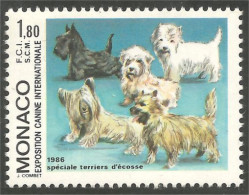 DG-46b Monaco Scott Terrier Ecosse Chien Dog Hund Cane Hond Perro MNH ** Neuf SC - Sonstige & Ohne Zuordnung