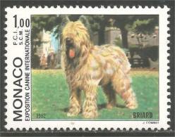 DG-42 Monaco Briard Chien Dog Hund Cane Hond Perro MNH ** Neuf SC - Perros