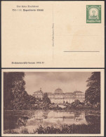 D. Reich 1934 Reichswinterhilfe-Lotterie Ganzsache 114 Poppelsdorfer Schloß - Cartes Postales