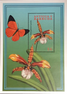 Antigua 2000 Flowers Butterflies Minisheet MNH - Altri & Non Classificati