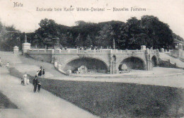 4V4Sb   57 Metz Nouvelles Fontaines Esplanade Beim Kaiser Wilhelm Denkmal - Metz