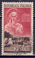 Italien / Triest Zone A - 1953 - Hl. Klara Von Assisi, Nr. 212, Gestempelt / Used - Oblitérés