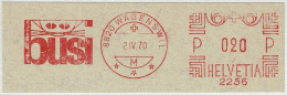 Schweiz / Helvetia 1970, Freistempel / EMA / Meterstamp Büsi Wädenswil, Katzen / Chats / Cats - Domestic Cats