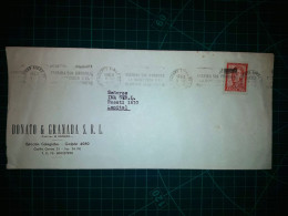 ARGENTINE, Enveloppe Longue De "Donato & Granada S.R.L." Avec Un Tableau Parlant : "Écrivez L'adresse Et L'expéditeur De - Usati