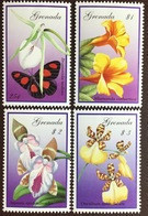 Grenada 2000 Caribbean Orchids Flowers Butterflies MNH - Orchideen