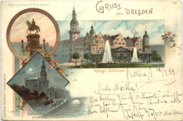 Gruss Aus Dresden - Litho - Dresden