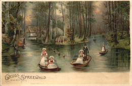 Gruss Aus Dem Spreewald - Litho - Sonstige & Ohne Zuordnung