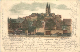 Quedlinburg - Schlosskirche - Litho - Quedlinburg