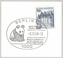 Deutsche Bundespost 1980, Sonderstempel Panda-Bären Zoo Berlin, Ours / Bear - Orsi