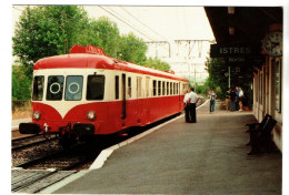 CP  De L'Association De Sauvegarde De L'Autorail X 2403 En Gare D'ISTRES - Bahnhöfe Mit Zügen