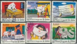 FRANCE -1997 - POST DAY AHESSIVE STAMPS COMPLETE SET OF 6,  # 3150/55, USED - Usati