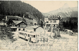 Gare Des Avants Et Dent De Jaman Circulée En 1904 - Other & Unclassified