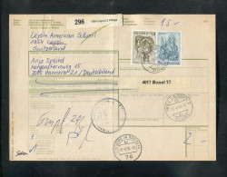 "SCHWEIZ" 1988, Auslandspaketkarte Ex Leysin Village Nach Hannover, Frankatur ! (B2042) - Storia Postale