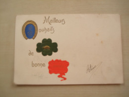 Carte Postale Ancienne MEILLEURS SOUHAITS DE BONNE ANNEE - Nouvel An
