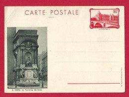 !!! ENTIER POSTAL 90C ROUGE ILLUSTRÉ LA CONCIERGERIE, NEUF, TRÈS BON ÉTAT - Standard Covers & Stamped On Demand (before 1995)