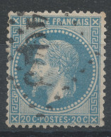 Lot N°83462   Variété/n°29B, Oblitéré GC 4043 TULLINS(37), Indice 4, Taches Blanches Grecque SUD OUEST Et 20C - 1863-1870 Napoleon III With Laurels