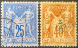 R1311/3145 - FRANCE - SAGE TYPE II N°79 CàD - LUXE - TRES BON CENTRAGE + SAGE TYPE II N°94 CàD - LUXE - T.B. CENTRAGE - 1876-1898 Sage (Tipo II)